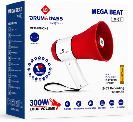 Drum & Bass Megaphone M01 Speaker