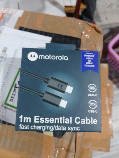 Motorola 1M Type C To Type C Turbo Power Charging Cable