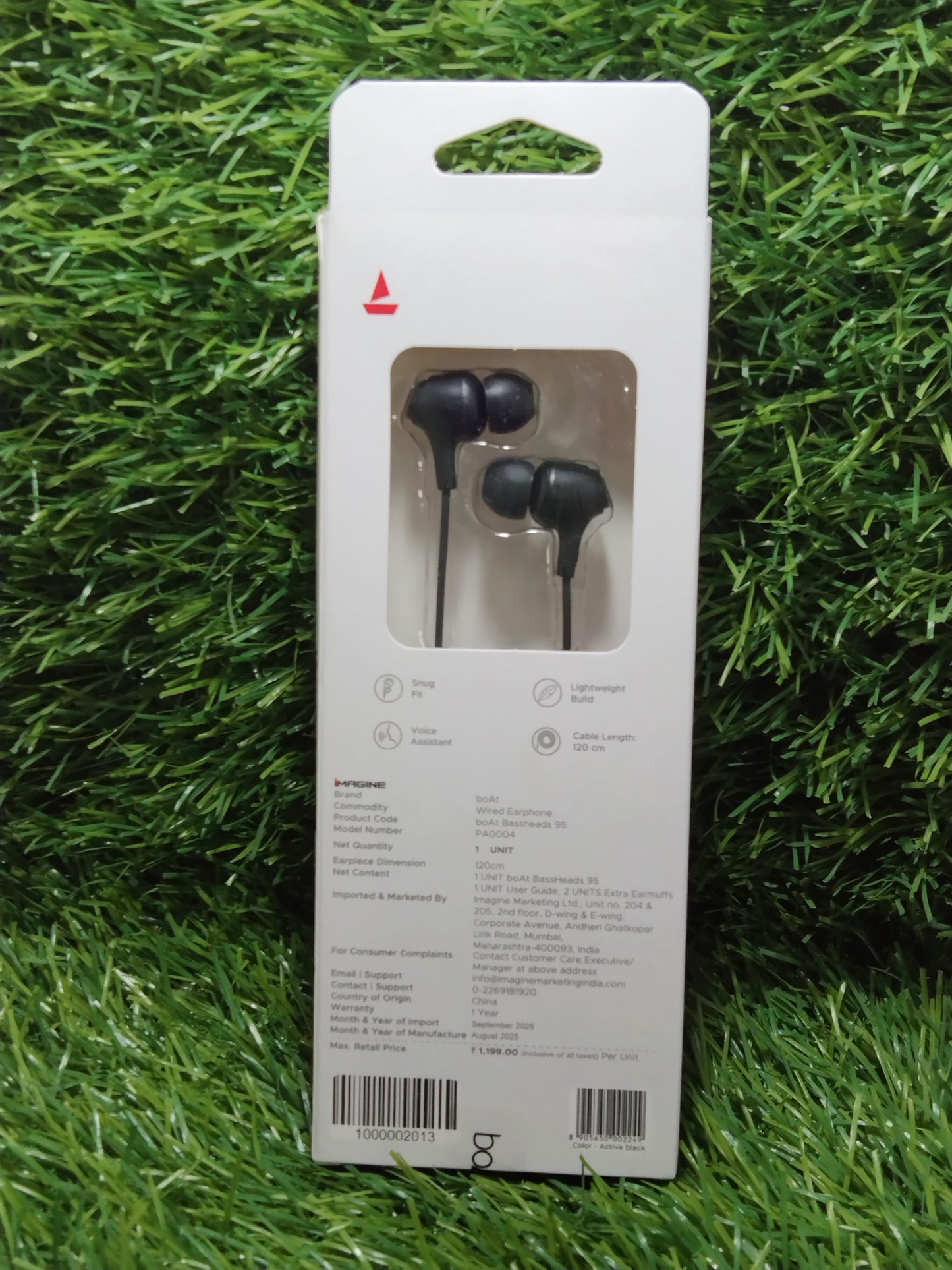 Boat 100% Original Bassheads-95 Wired Earphone
