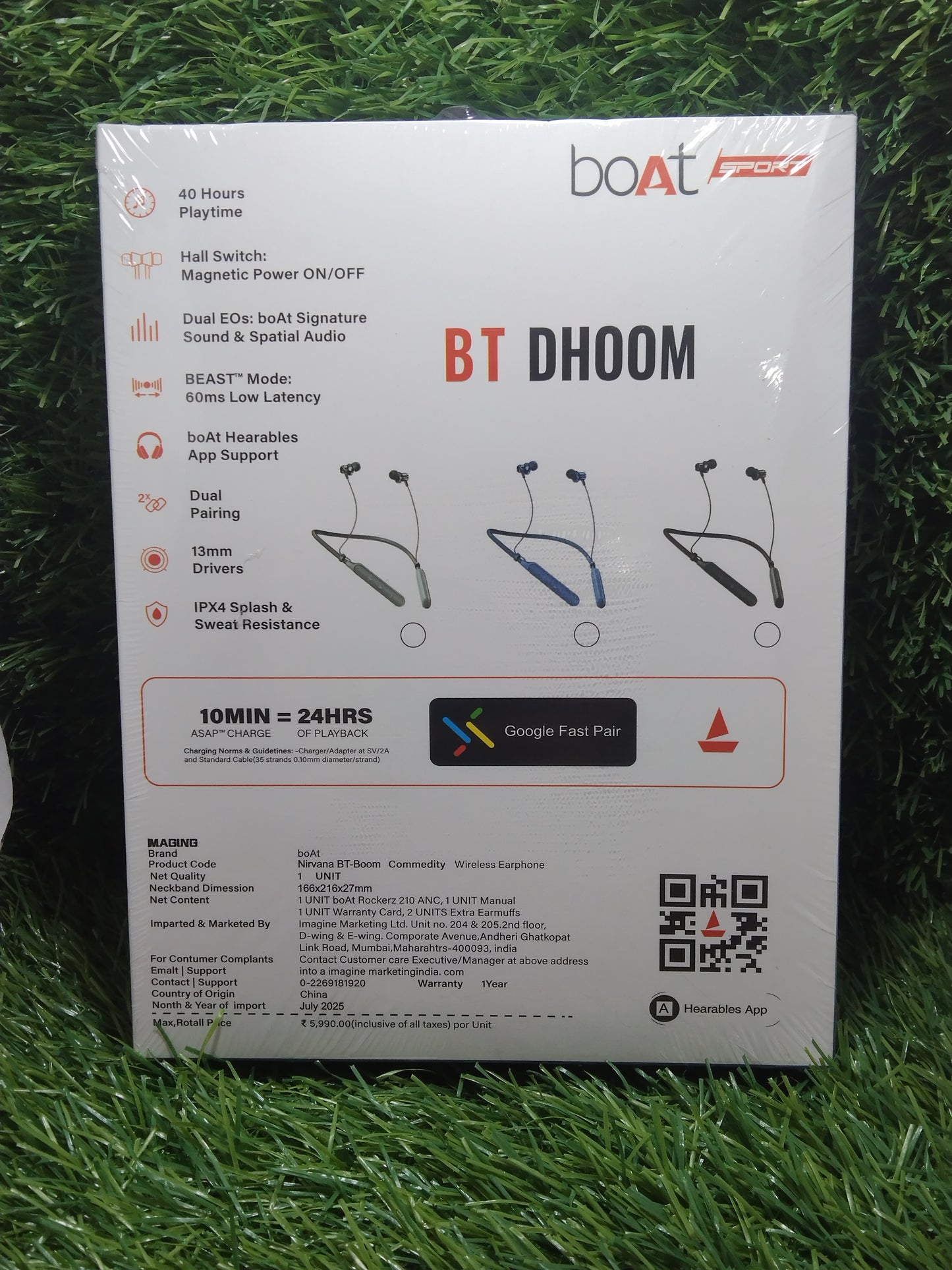 Boat BT Dhoom Vibration Neckband