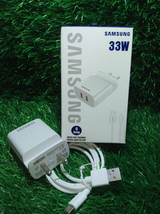 SAMSUNG 33W, 4A dual usb type- C,mobile stand charger