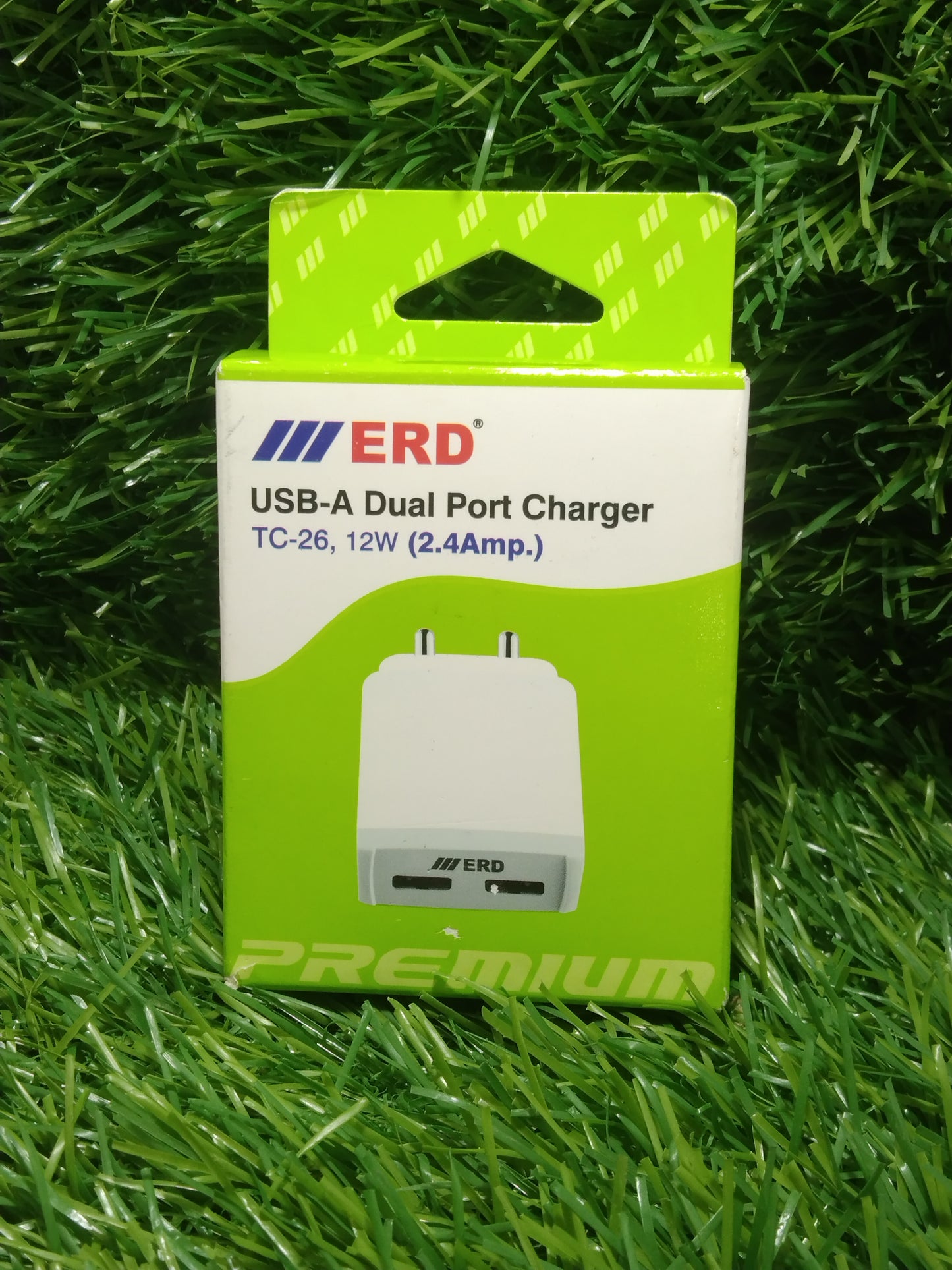 ERD TC-26,2.4A, DUAL USB PORT charger