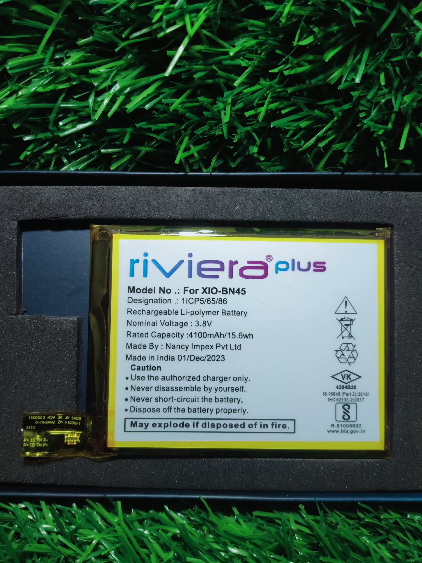 RIVIERA PLUS XIO- BN45,4100 mAh battery