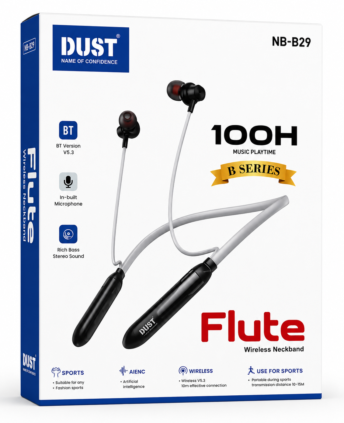 Dust NB-B29 Flute Wireless Neckband