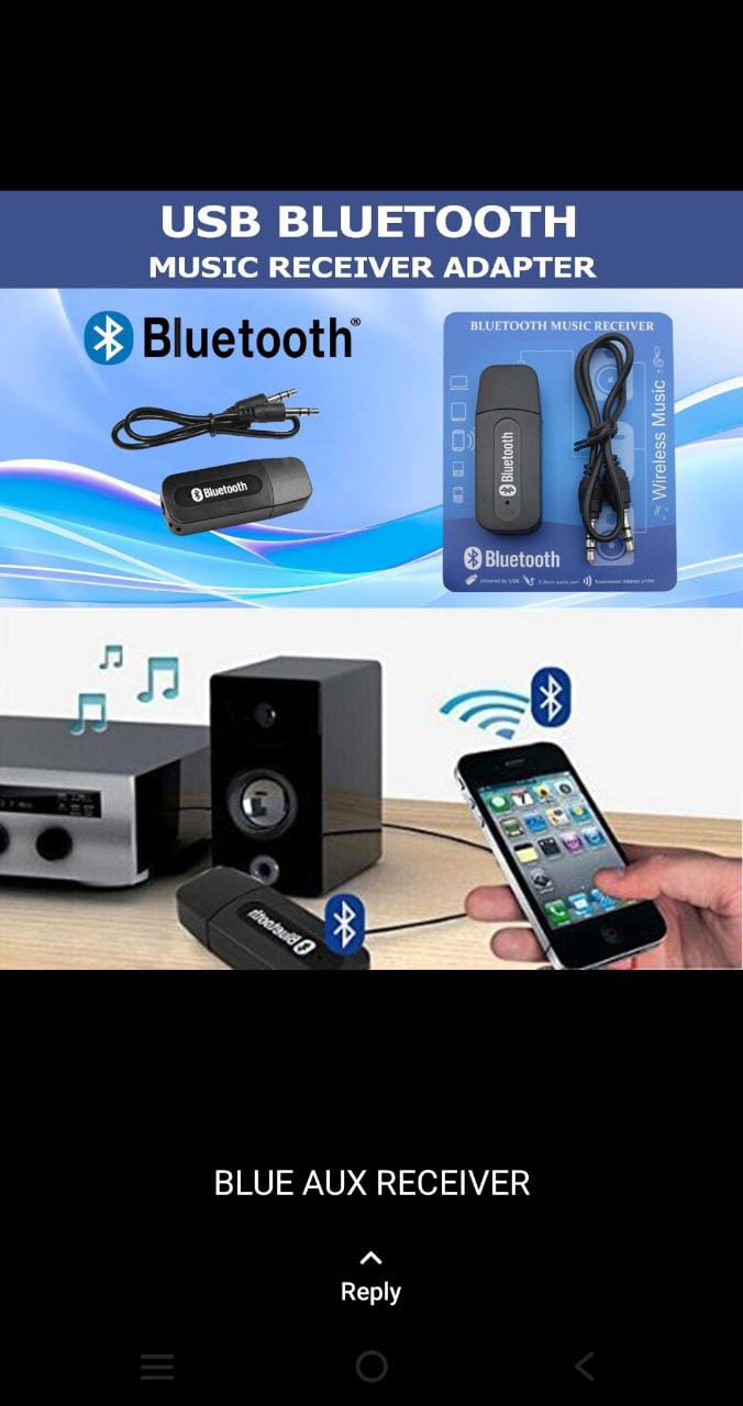 Bluetooth Receiver Dongle with Aux cable